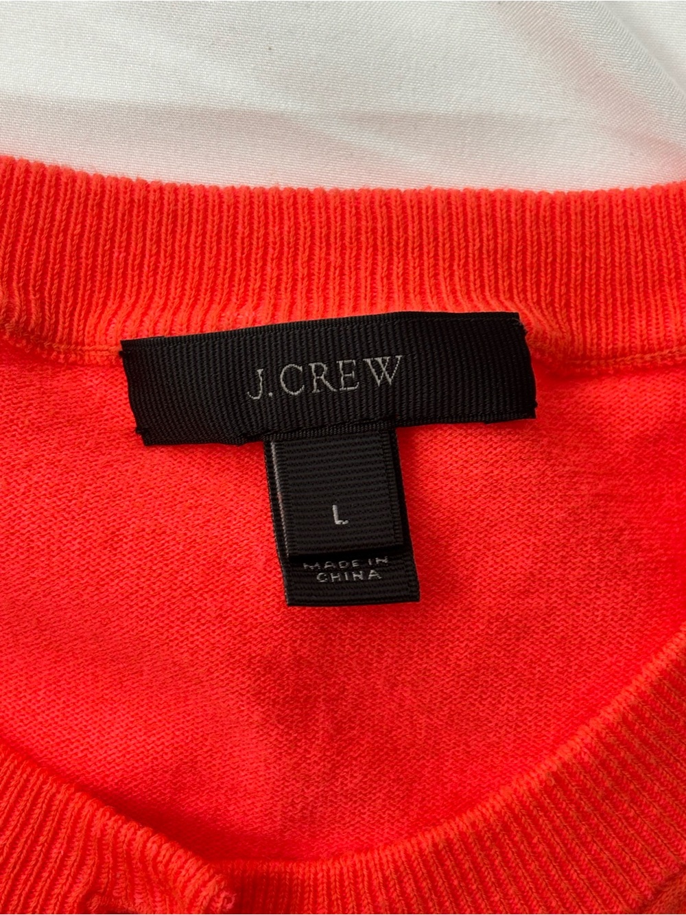 J. Crew Coral Crewneck Cardigan - Picture 3 of 6